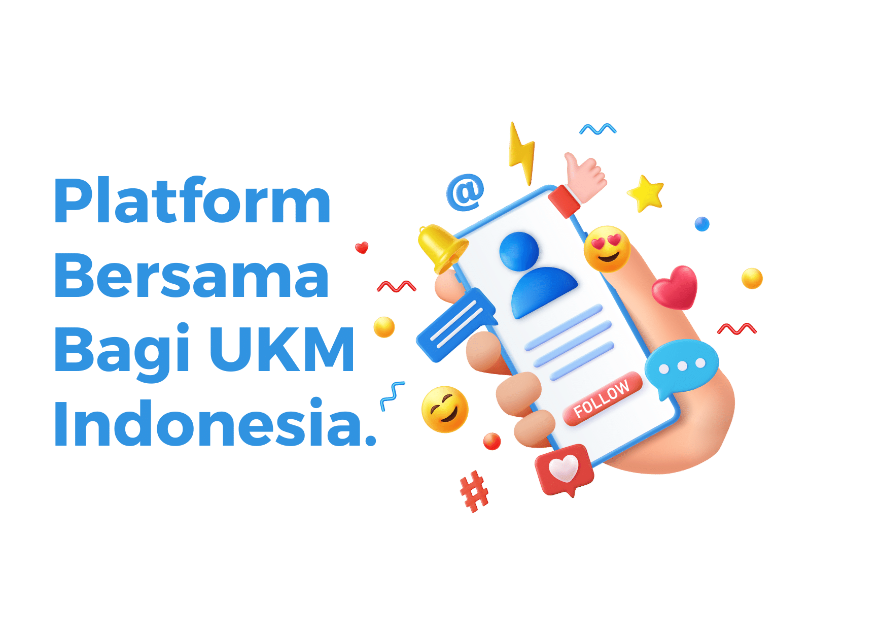 Platform Bersama Bagi Ukm Indonesia (berikut gambar header dan tombol Pelajari Sekarang)